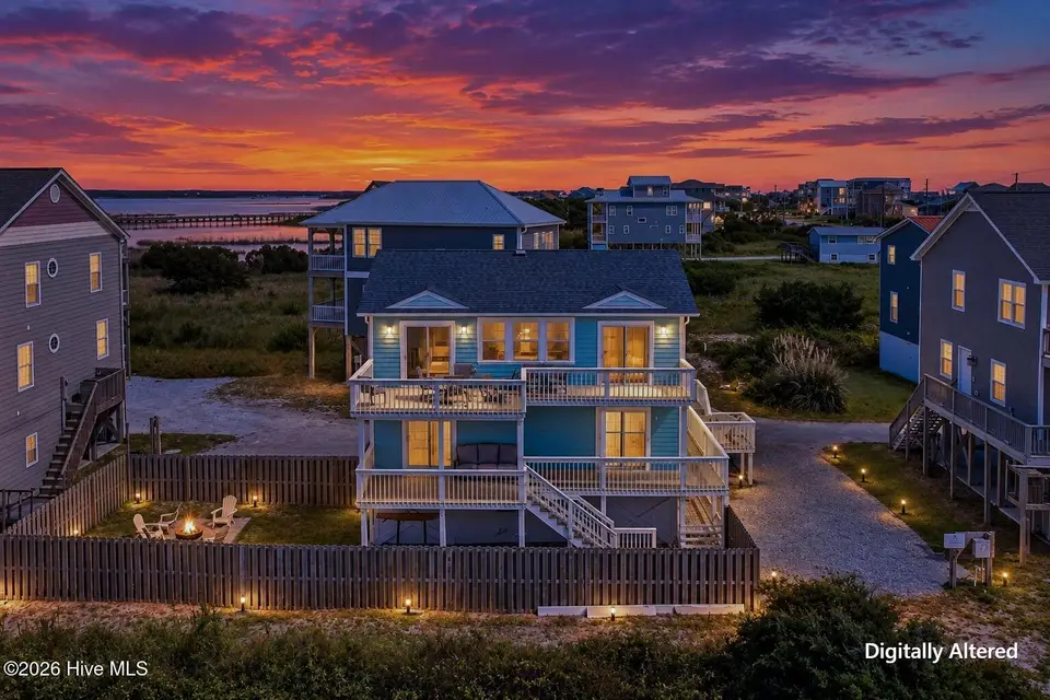 111 Summer Place Drive, North Topsail Beach, NC 28460 — 3-bedroom home, North Topsail Beach, NC, photo 1 of 58: 111SummerPlaceDrive-58_Dusk1
