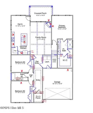 532 Heart Pine Avenue, Wilmington, NC 28411 — 5-bedroom home in Indigo at Abbey Preserve, Wilmington, NC, photo 2 of 24: IAP 37 First Floor