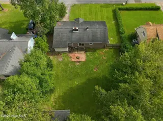 811 Little John Avenue, Jacksonville, NC 28546 — 3-bedroom home in Sherwood Forest, Jacksonville, NC, photo 24 of 24: Aerial View - Back