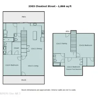 2303 Chestnut Street, Wilmington, NC 28405 — 3-bedroom home in Chestnut Heights, Wilmington, NC, photo 7 of 53: Floorplan
