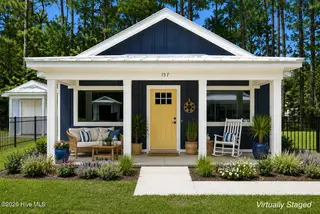 157 Long Pond Loop, Swansboro, NC 28584 – photo 1: Exterior Front Virtually Staged