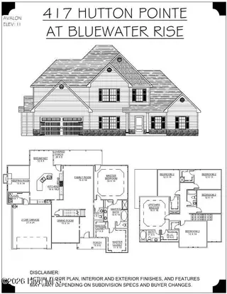 2009 Sharpnose Street, New Bern, NC 28562 – photo 4: Elevation and Floor Plan 417-HP V2