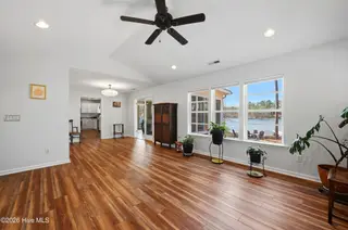 1281 Spring Lake Drive, Southport, NC 28461 — 3-bedroom home, Southport, NC, photo 8 of 46: Open Living & Dining Space