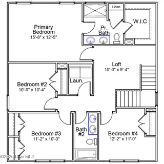 1153 Tennessee Walker Way, Bolivia, NC 28422 — 4-bedroom home in River Tide Farms, Bolivia, NC, photo 3 of 18: RTF 84 Guilford A Second Floor