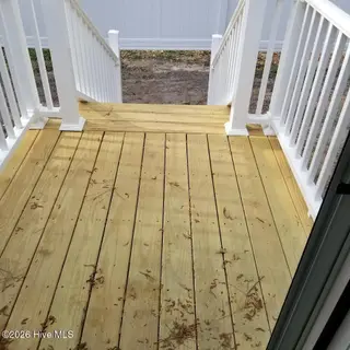 232 Lake Drive SW, Supply, NC 28462 — 3-bedroom manufactured home in Riverside, Supply, NC, photo 20 of 36: Rear Porch-2
