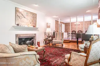 105 Canterbury Road, Southern Pines, NC 28387 – photo 10: Living Room with gas log fireplace