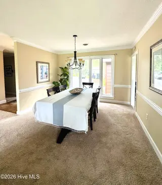2128 Rivershore Road, Elizabeth City, NC 27909 — 3-bedroom home in Winslow Acres, Elizabeth City, NC, photo 17 of 48: Dining Room