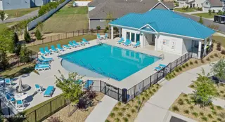 621 Dressage Way, Wilmington, NC 28411 — 5-bedroom home in Scotts Hill Village, Wilmington, NC, photo 16 of 20: pool-arial