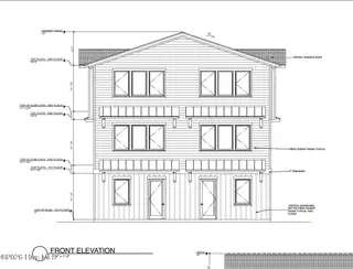 504 Greenville Avenue 2, Carolina Beach, NC 28428 – photo 14: 504 Greenville Front Elevation