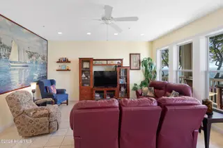 1700 Salter Path Road N102 The Ocean Club, Indian Beach, NC 28512 – photo 6: Living room overlooking sound