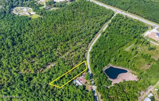 0.82ac Hines Stump Sound Church Road, Holly Ridge, NC 28445 — lot, Holly Ridge, NC, photo 4 of 16: Drone Aerial