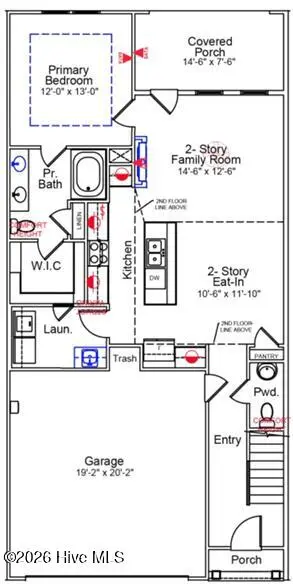 1214 Sunwater Terrace, Leland, NC 28451 — 4-bedroom townhome in Grand Park, Leland, NC, photo 2 of 39: 186 1st floor