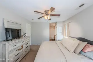 126 Forest Bluff Drive, Jacksonville, NC 28540 — 3-bedroom home in River Hills, Jacksonville, NC, photo 12 of 22: Primary Bedroom