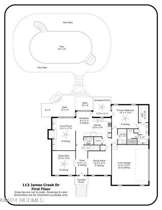 113 James Creek Road, Southern Pines, NC 28387 – photo 11: 113 James Creek Dr_First Floor_page-0001