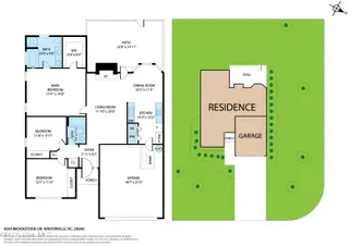 4029 Brookstone Drive, Winterville, NC 28590 – photo 2: Floor Plan & Site Map