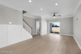 245 Cline Way Unit 112, Beaufort, NC 28516 – photo 14: Open Living Room with Backyard Acces