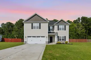 209 Gilliken Court, Jacksonville, NC 28546 — 4-bedroom home in Onslow Bay, Jacksonville, NC, photo 3 of 35: twilight-1