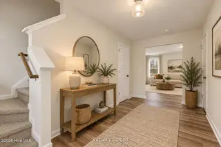 30 E Emily Gardens Drive, Selma, NC 27576 – photo 6: Virtually staged foyer 30 E Emily