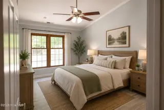 803 Mandarin Trail, Jacksonville, NC 28540 — 3-bedroom home in Mallard Creek, Jacksonville, NC, photo 21 of 36: Master bedroom