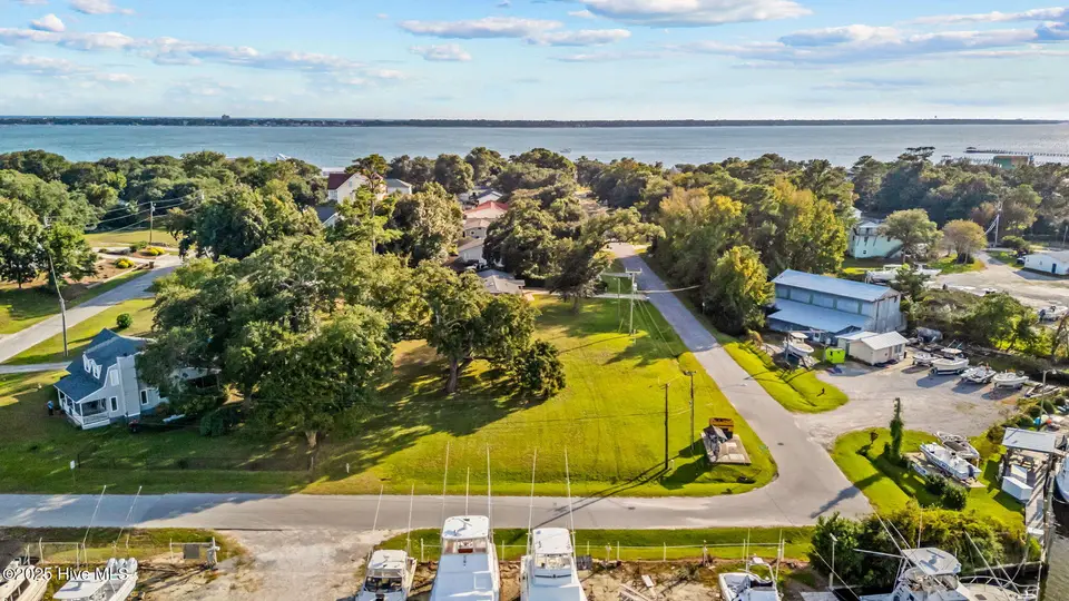201 1 Pensacola Avenue, Morehead City, NC 28557 – photo 1 of 22: Drone shot towards Bogue Sound