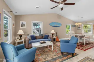 133 Doe Drive, Emerald Isle, NC 28594 – photo 12: Living room with great natural light