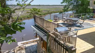 435 Munden Farm Road, Newport, NC 28570 – photo 4: Deck overlooking Newport river
