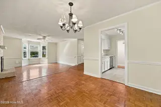 2405 Harness Court, Greenville, NC 27858 — 3-bedroom home in Tucker East, Greenville, NC, photo 23 of 44: Dining Room to Living Room