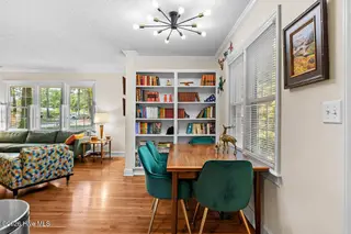 605 S May Street, Southern Pines, NC 28387 – photo 17: Dining Room : Built-In Book Shelves