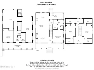 1222 Croaker Lane, Carolina Beach, NC 28428 – photo 22: mls-Floorplan-1222 Croaker Ln