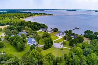150 Azalea Court, Swansboro, NC 28584 – photo 7: Aerial view towards the White Oak River