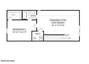 4071 Balboa Avenue 30, Leland, NC 28451 — 4-bedroom home in Pinewood, Leland, NC, photo 3 of 6: second floor