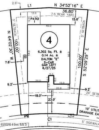 2013 Brisco Way 4, Leland, NC 28451 – photo 24: Plot Plan