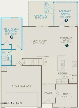 536 Glitter Bay Loop, Shallotte, NC 28470 — 5-bedroom home in Solserra, Shallotte, NC, photo 2 of 44: Lot 18 - Hampton FP1