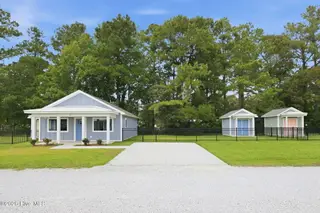 171 Long Pond Loop, Swansboro, NC 28584 – photo 21: Front View with Parking Fence Shed