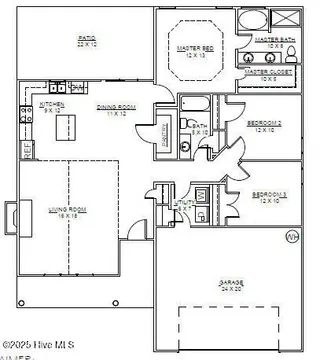 1019 Croaker Court, New Bern, NC 28562 – photo 6: Floor Plan
