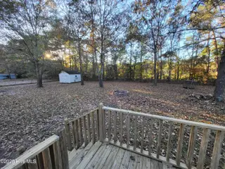119 Edgewater Lane, Richlands, NC 28574 — 2-bedroom manufactured home in Chapel Ridge, Richlands, NC, photo 13 of 34: Back Deck