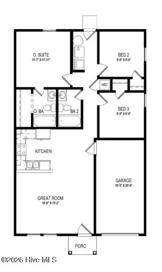 187 Shamrock Drive SW, Sunset Beach, NC 28468 – photo 15: Floorplan 187 Shamrock