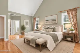 3623 Wingfoot Drive, Southport, NC 28461 — 3-bedroom home in St James, Southport, NC, photo 18 of 64: primary bedroom virtual staging