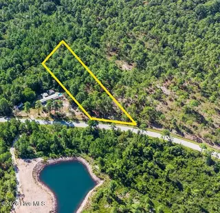 0.82ac Hines Stump Sound Church Road, Holly Ridge, NC 28445 — lot, Holly Ridge, NC, photo 1 of 16: Drone Aerial
