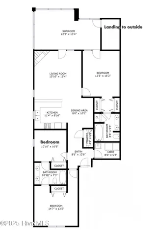 172 Clubhouse Road Apt 1, Sunset Beach, NC 28468 – photo 3: 172Clubhouse floor plan edited