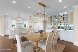 227 Salter Path Road, Pine Knoll Shores, NC 28512 – photo 5: Dining area with wet bar