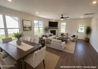 230 Pretty Run Branch Lane, Wendell, NC 27591 – photo 2: Franklin RP staged living room