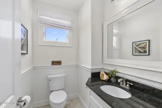 125 Roosevelt Drive, Pine Knoll Shores, NC 28512 — 5-bedroom home in Roosevelt Beach, Pine Knoll Shores, NC, photo 23 of 61: Half bathroom