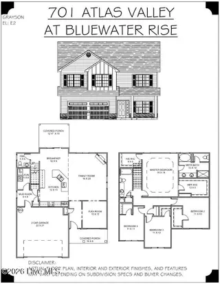 4026 Bluewater Boulevard, New Bern, NC 28562 – photo 5: 701-AV ELEVATION AND FLOOR PLAN