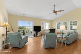 6611 Marsh Cove Road, Emerald Isle, NC 28594 – photo 5: Living room with sound views