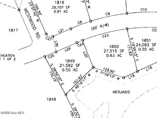 25 1849 Ridgeland Street, Pinehurst, NC 28374 — lot in Forest Creek, Pinehurst, NC, photo 2 of 6: Plat 1849