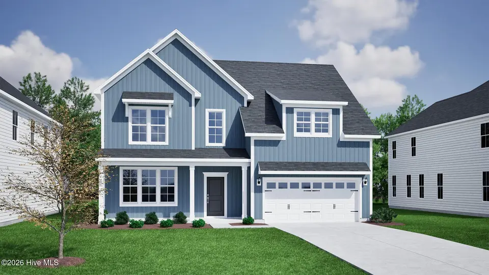 621 Dressage Way, Wilmington, NC 28411 — 5-bedroom home in Scotts Hill Village, Wilmington, NC, photo 1 of 20: Savannah_ElevC_9Ft. Ceiling-CP12_web (1)
