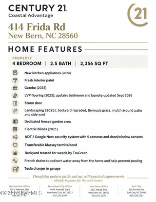 414 Frida Road, New Bern, NC 28560 – photo 2: Home Features
