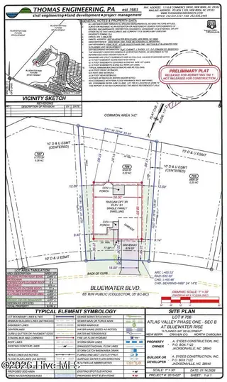 4027 Bluewater Boulevard, New Bern, NC 28562 – photo 6: Preliminary Plot Plan