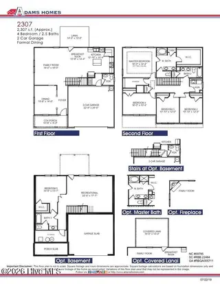 204 Jackson Ridge Way, Pikeville, NC 27863 – photo 4: 2307 Floor Plan Pg2